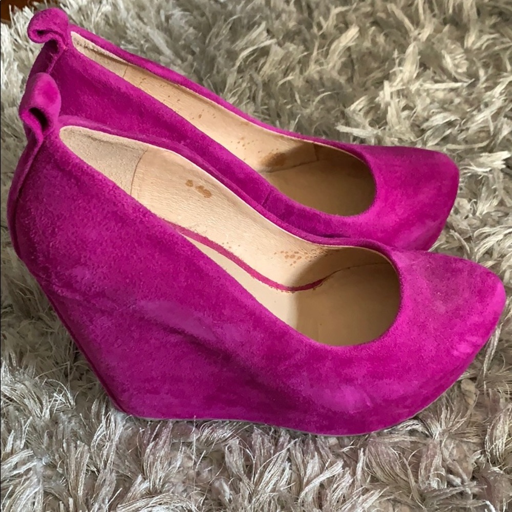 Suede wedges from Aldo